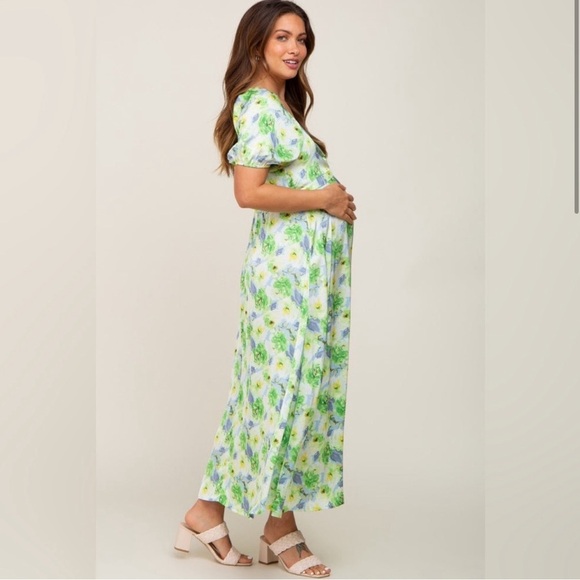 Pinkblush satin floral midi dress nwot - Picture 5 of 5